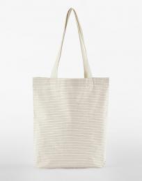 Pruhovaná nákupní taška z organické bavlny